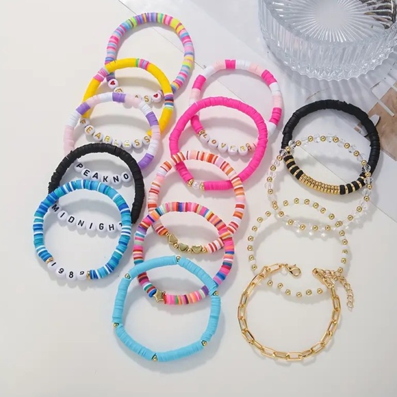 💛 14pcs Friendship Bracelets - Song Album Taylor Swift Eras Inspired - Picture 3 of 6